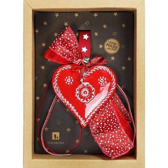 Γούρι Synchronia&nbsp;Κόκκινο&nbsp;Κεραμικό Καρδιά image 1
