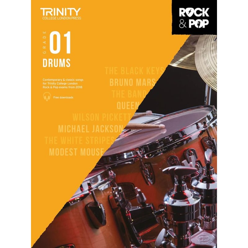 Trinity College London Rock Pop 2018 Drums Grade 1