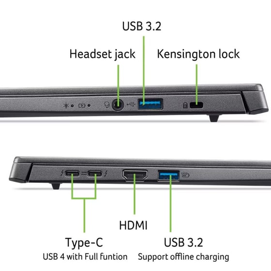 Acer Aspire 14 AI A14-52M-75BH Copilot+ PC 14" FHD OLED (Core Ultra 7 - 256V/16 GB/512 GB/Arc Graphics/Windows 11 Home) Laptop image 9