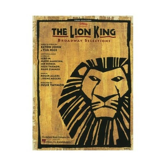 Hal Leonard The Lion King Broadway Selections Βιβλίο Για Πιάνο, Κιθάρα, Φωνή image 1