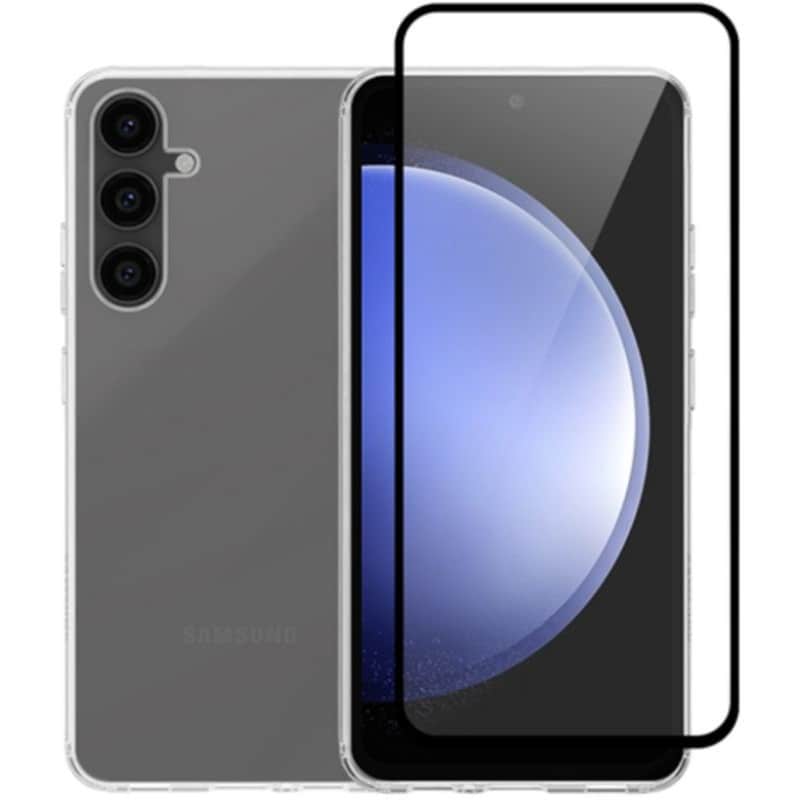 Θήκη + Προστατευτικό οθόνης Samsung Galaxy S23 FE - Vivid Set TPU Case + Tempered Glass - Transparent