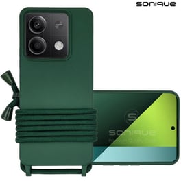 Θήκη  Xiaomi Redmi Note 13 5G - Sonique Με Κορδόνι Carryhang - Πράσινο