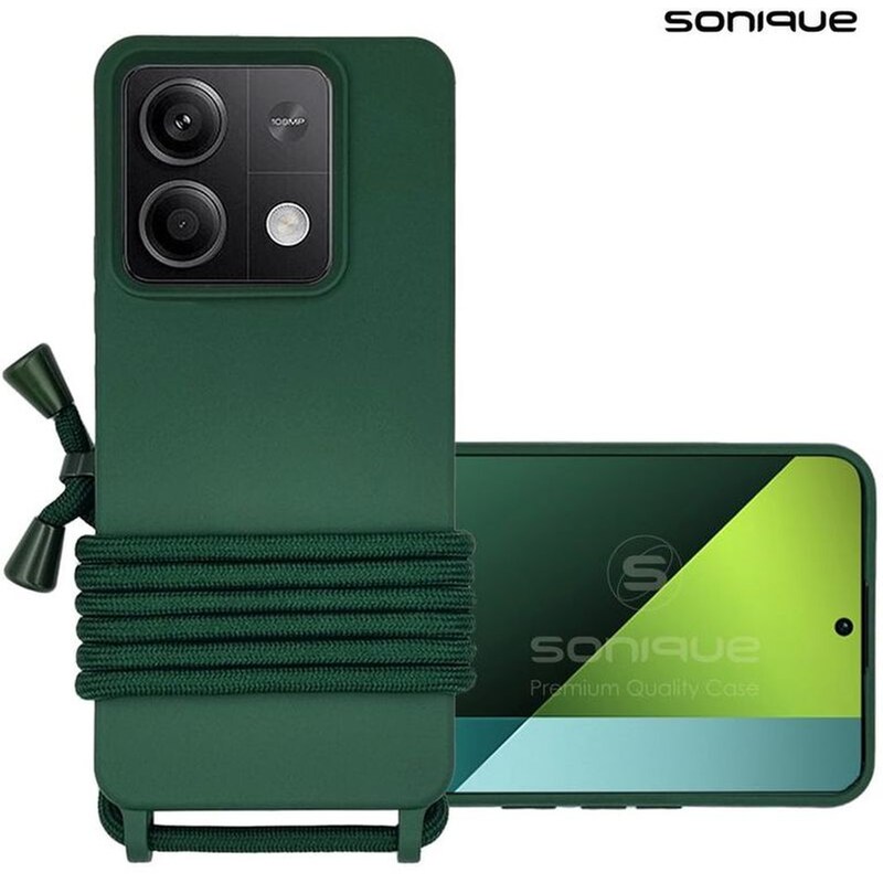 Θήκη Xiaomi Redmi Note 13 5G - Sonique Με Κορδόνι Carryhang - Πράσινο SONIQUE
