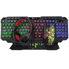 Xtrike Me CMX-415 Σετ Gaming Ενσύρματο Πληκτρολόγιο/Ποντίκι/Headset/Mousepad Μαύρο