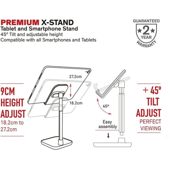 Βάση Στήριξης Κινητών Baykron X-STAND Επιτραπέζιο Stand - White image 3