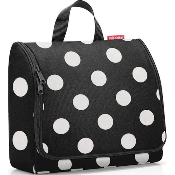 Νεσεσέρ Καλλυντικών Reisenthel Toiletbag XLarge Dots White WO7073 4lt - Μαύρο με Σχέδιο image 1