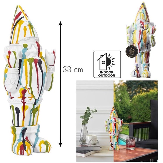 Διακοσμητικός Νάνος Home Deco Factory  Πολυρητίνης Hd0015 13.5x12x33 cm - Πολύχρωμος image 4