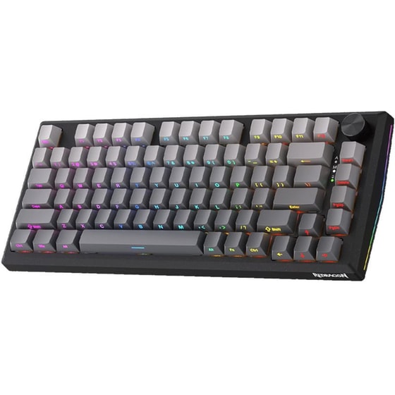 Redragon K687GG Gaming Μηχανικό Ασύρματο 2.4 GHz/Bluetooth Πληκτρολόγιο RGB Μαύρο (US) image 2