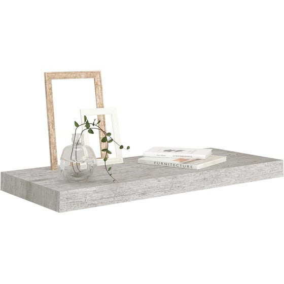 Ράφι Τοίχου VidaXL από MDF 60x23.5 cm - Γκρι image 5