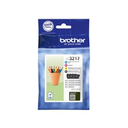Μελάνι Brother LC-3217VAL Value Pack (B-C-M-Y) 2200 Σελίδες