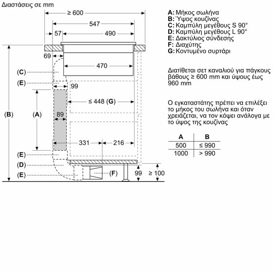 NEFF V56FHQ4L0 60 cm Μαύρο Εστία Επαγωγική Αυτόνομη με Ενσωματωμένο Απορροφητήρα image 13