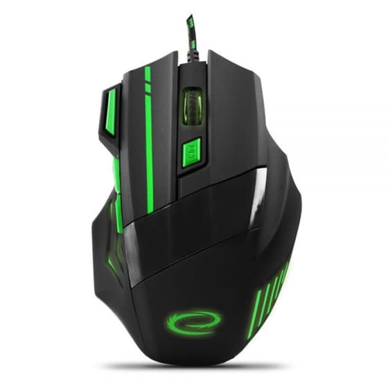 Esperanza MX201 Wolf 7D  Gaming Ενσύρματο Ποντίκι - Πράσινο image 0