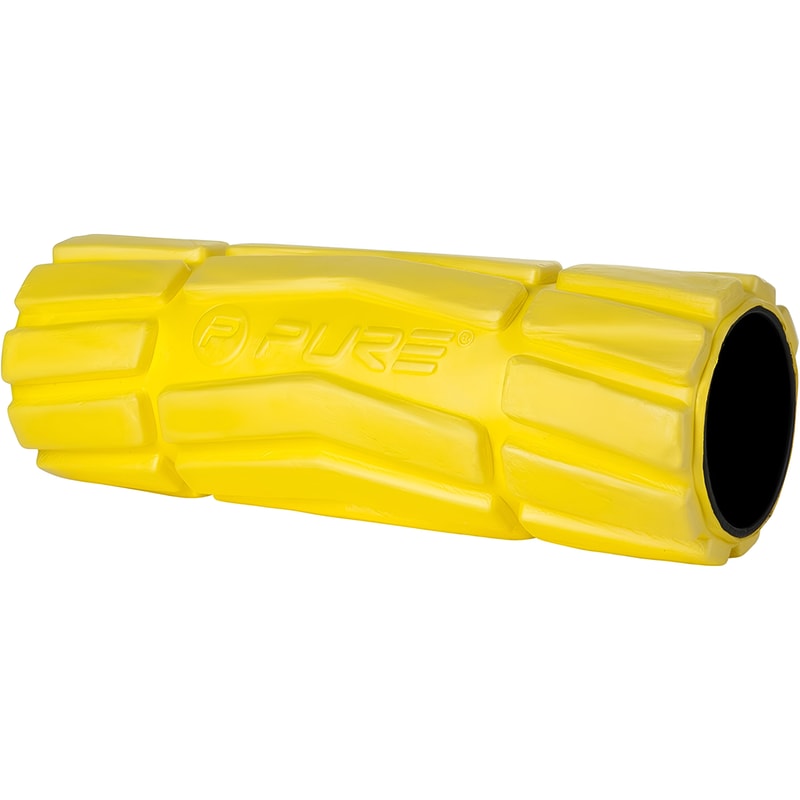 PURE2IMPROVE Foam Roller Μασάζ Pure2Improve από EVA 36x14 cm - Κίτρινο