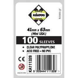 100 Θήκες για Κάρτες Sleeves Μέγεθος Mini USA 41x63mm (Κάισσα)
