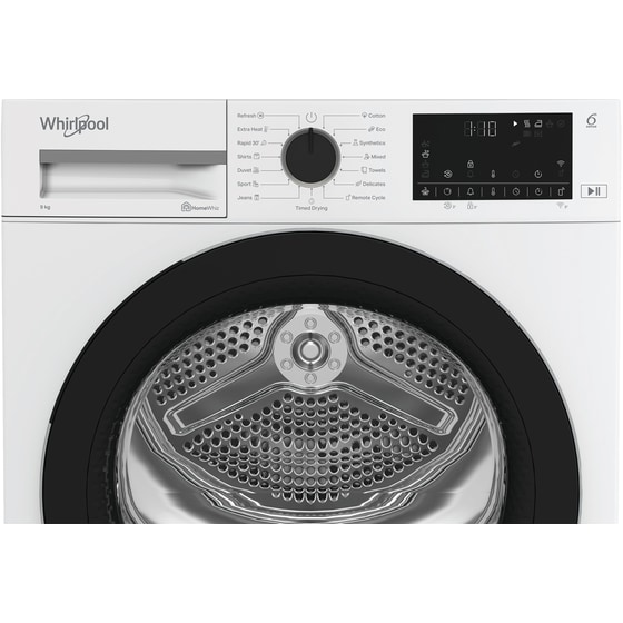 WHIRLPOOL WP D9 WBS EE 9 kg με Αντλία Θερμότητας Λευκό Στεγνωτήριο Ρούχων image 10