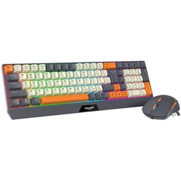 Armaggeddon MM-852R Μηχανικό Gaming Ασύρματο/Ενσύρματο Πληκτρολόγιο με Orange Switch  RGB - Grey