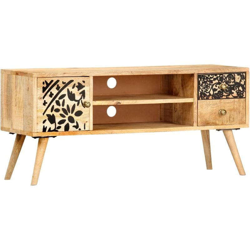Έπιπλο Τηλεόρασης VidaXL από Ξύλο 100x30x45cm - Καφέ/Μαύρο
