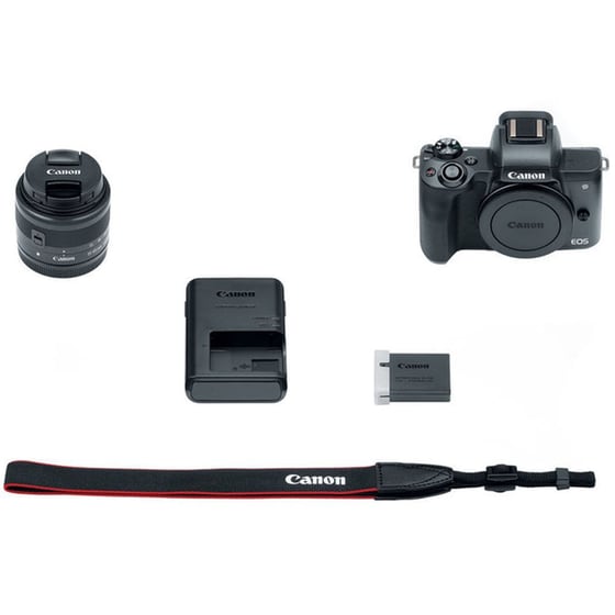 Mirrorless Canon EOS M50 & Φακός EF-M 15-45mm IS Μαύρο image 5