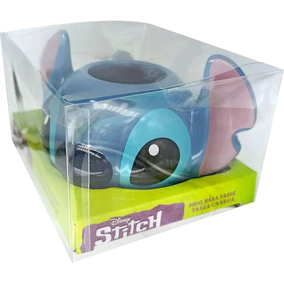 Κούπα 3D Stor Lilo and Stitch Κεραμική 385 ml - Μπλε image 1