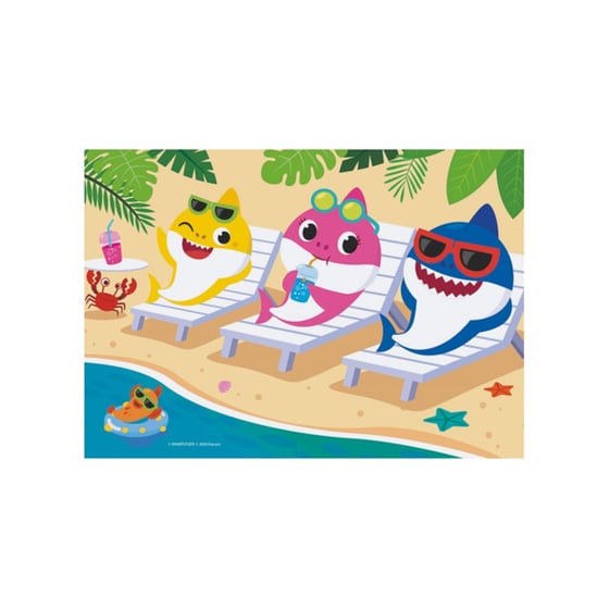 Παιδικό Σετ Παζλ Clementoni Super Color Baby Shark (20/20 Κομμάτια) image 3