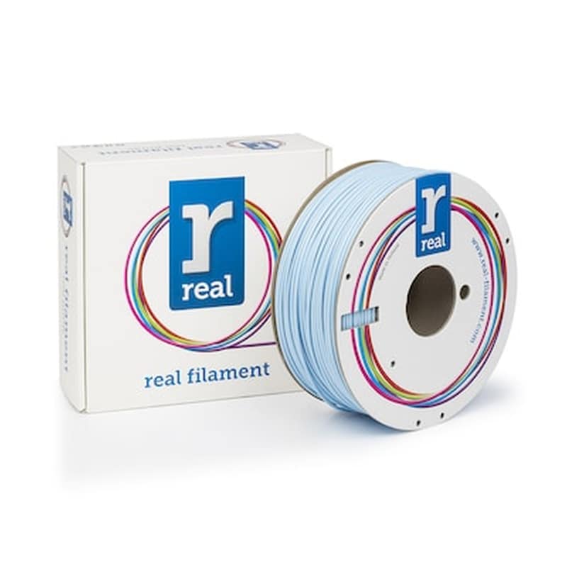 REAL FILAMENTS Real Abs 3d Printer Filament - Light Blue - Spool Of 1kg - 1.75mm (refabslblue1000mm175)