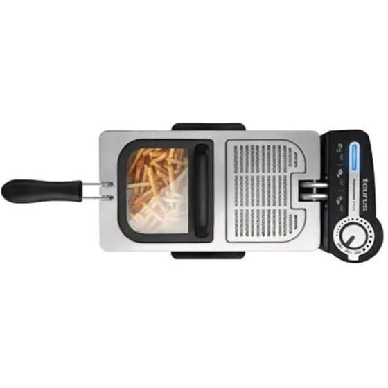 TAURUS PROFESSIONAL 3 PLUS με Καπάκι 2100 W 3 L Ασημί Φριτέζα Λαδιού image 1