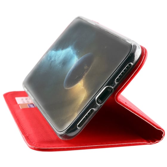 Θήκη Apple iPhone 11 - Volte-tel Pocket Magnet Book Stand - Red image 2