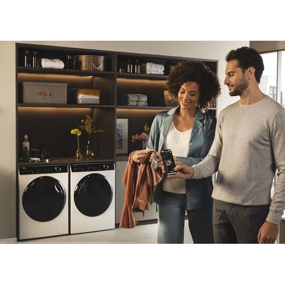 HAIER HW100-B14959U1-S 10 kg 1.400 Στροφές Λευκό με Wi-Fi Πλυντήριο Ρούχων image 9
