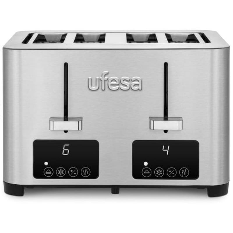 UFESA Quartet Deluxe 4 Θέσεων 1500W Inox Φρυγανιέρα