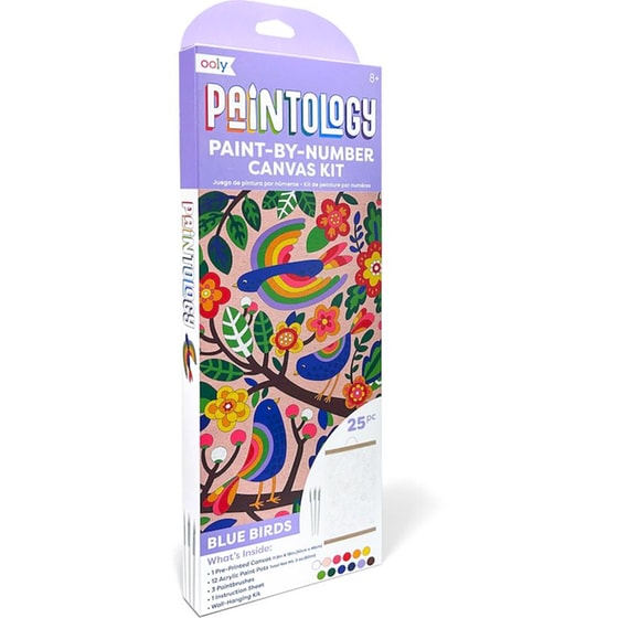 Καμβάς Ζωγραφικής με Αρίθμηση Ooly Blue Birds image 1