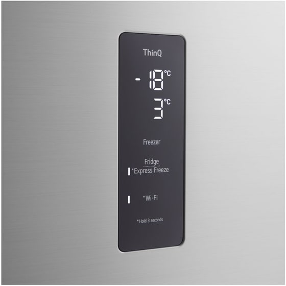 LG GTBV61PYBQD Total No Frost 612 Lt Ασημί Δίπορτο image 3