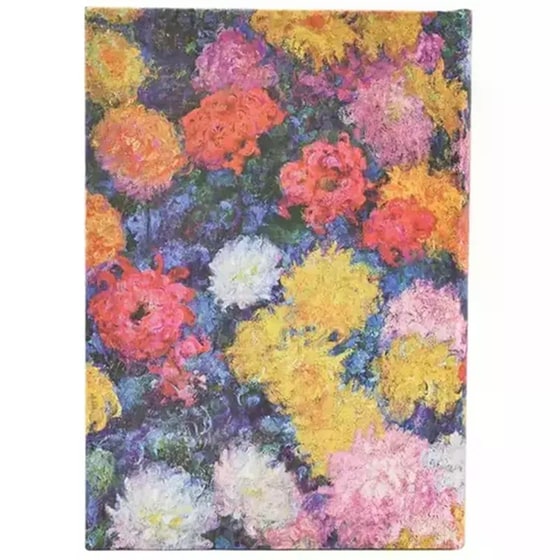 Ημερολόγιο Εβδομαδιαίο Paperblanks 18M 2025-2026 Midi Monet's Chrysanthemums image 2