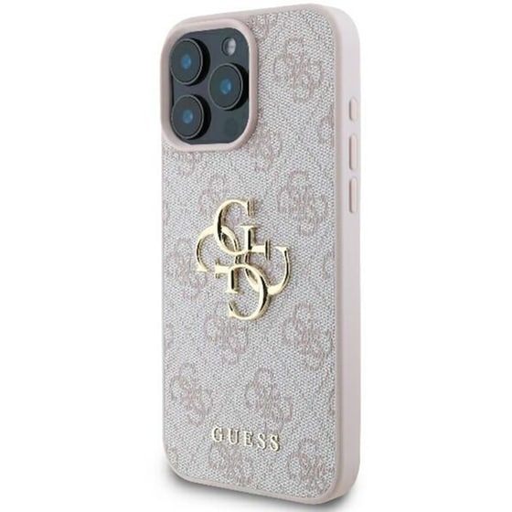Θήκη Apple iPhone 16 Pro Max Guess 4g Big Logo Back Cover - Ροζ image 3