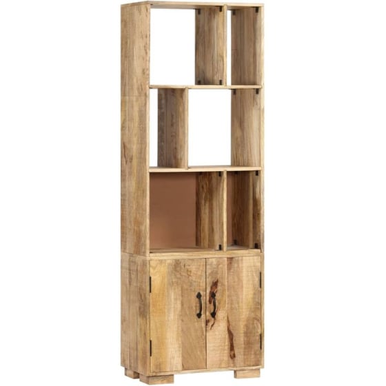 Βιβλιοθήκη Με Ντουλάπι VidaXL από Ξύλο 60x35x180cm - Kαφέ image 9