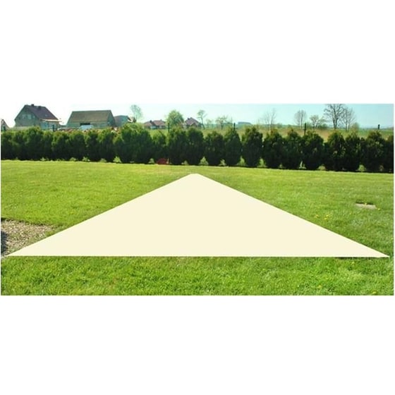 Πανί Σκίασης Εξωτερικού Χώρου Σκίαστρο Aria Trade Αδιάβροχο Τριγωνικό 4x4x4 m - Μπεζ image 3