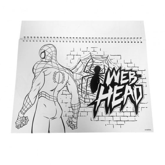 Μπλοκ Ζωγραφικής & Αυτοκόλλητα Gim 40Φ. Spiderman image 4