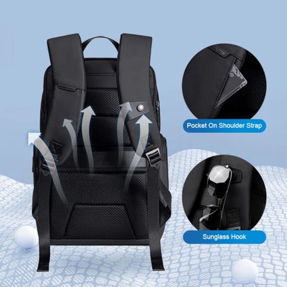 Τσάντα Laptop Arctic Hunter B00562 15.6" Αδιάβροχη - Μαύρο image 8