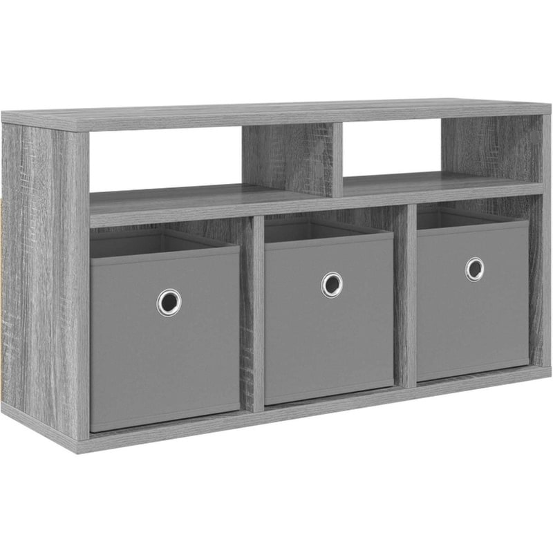 Έπιπλο Τηλεόρασης VidaXL με Συρτάρι 72 x 22,5 x 38 cm - Γκρι Sonoma