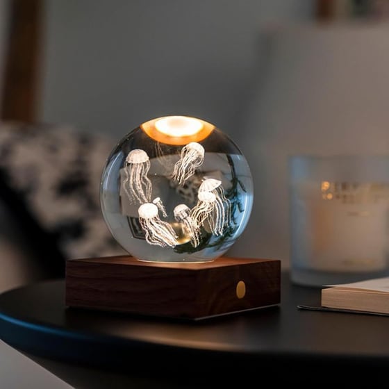 Διακοσμητικό&nbsp;Gingko Crystal&nbsp;Light&nbsp;3D&nbsp;Jellyfish image 2