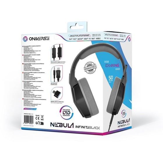 Oniverse Nebula Gaming Ενσύρματα Ακουστικά 3.5mm - Μαύρα image 10