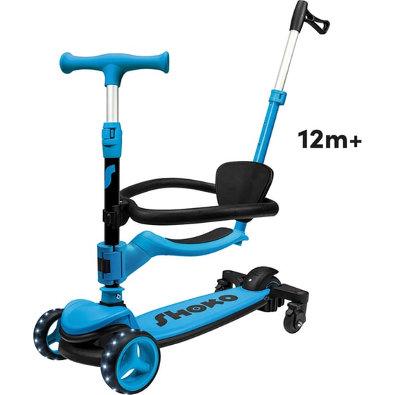 Παιδικό Πατίνι Shoko Prime 4 In 1 Plus για 12+ Μηνών - Μπλε image 3