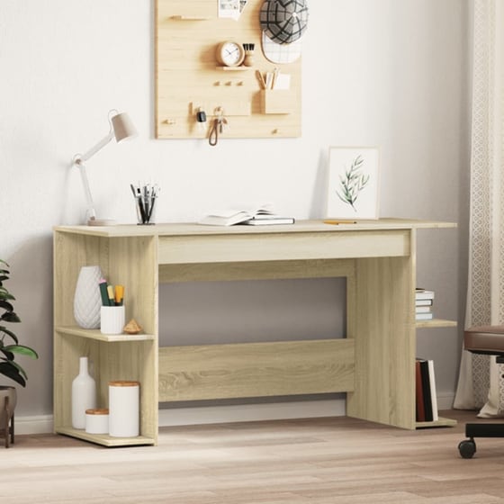 Γραφείο VidaXL από Επεξεργασμένο Ξύλο 140x50x75 cm - Sonoma Δρυς image 1