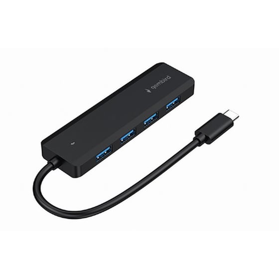 Gembird UHB-CM-U3P4P-01 USB Hub με 4 θύρες USB 3.1 - Μαύρο image 1