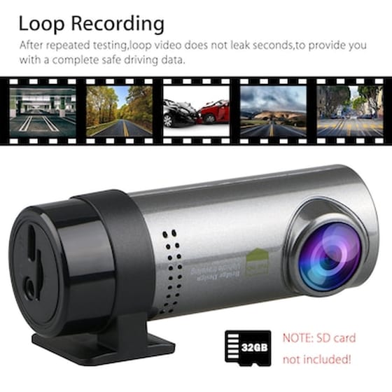 Wifi Mini Καταγραφική Κάμερα Αυτοκινήτου Full Hd 1080p 170° Με Ανιχνευτή Κίνηση image 4