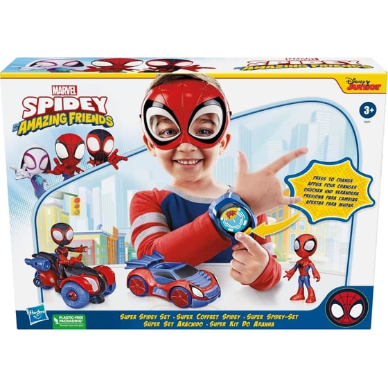 Hasbro Marvel Spidey & His Amazing Friends - Spidey Saf Vehicle Bundle (F6691) image 0