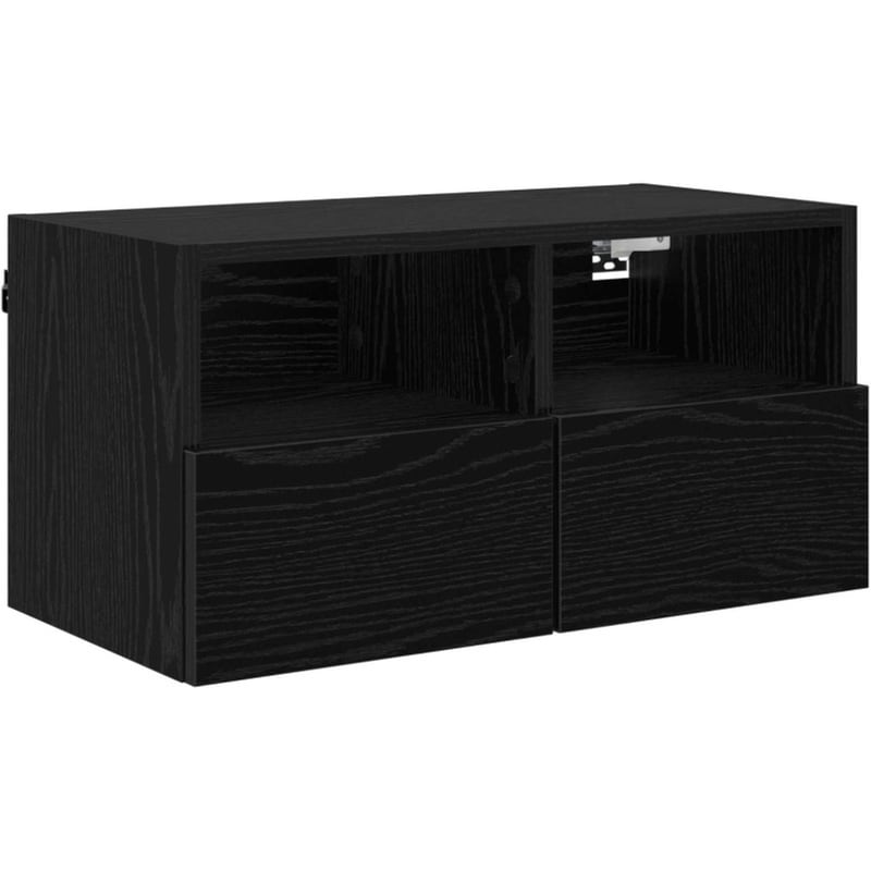 Έπιπλο Τηλεόρασης VidaXL Επιτοίχιο 60 x 30 x 30 cm - Μαύρη Οξιά