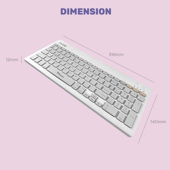 Alcatroz BTR200M Ασύρματο Bluetooth Πληκτρολόγιο Αγγλικό (US) - Γκρι image 1