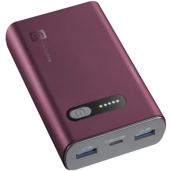 Powerbank Cellular Line 10.000 mAh 20W - Κόκκινο image 0
