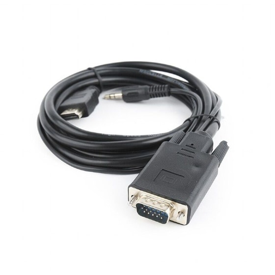 Καλώδιο Cablexpert HDMI σε VGA και Ήχο 3m - Μαύρο image 0