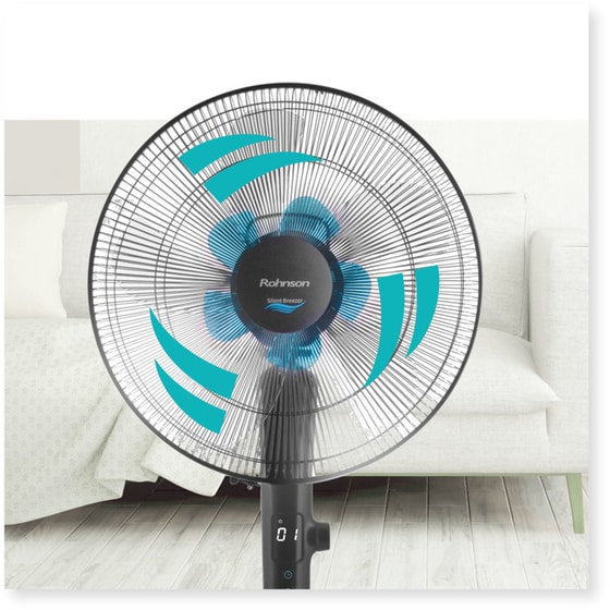 ROHNSON R-8600 Ανεμιστήρας Δαπέδου 28W 40 cm με Τηλεχειριστήριο image 9